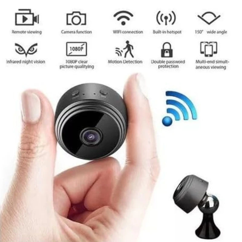 Mini Camera A9 Original Wireless 1080p Monitoramento Visão Noturna