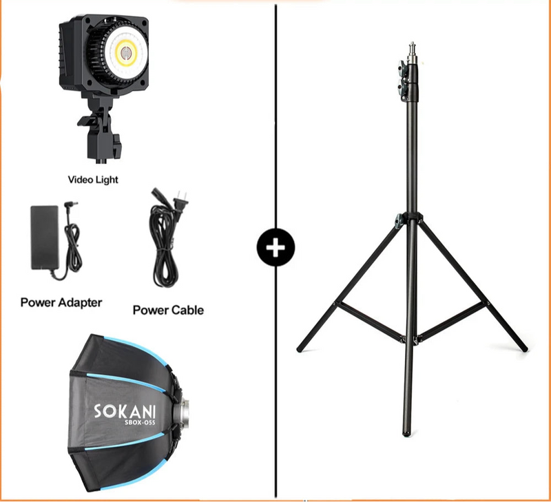 Sokani X60 Mini RGBLED Video Light, 60W, RGB, Bi-Color, Bowens Mount