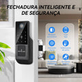 Fechadura Digital Biométrica de Aço Inteligente à prova d'água externa TUYA WIFI