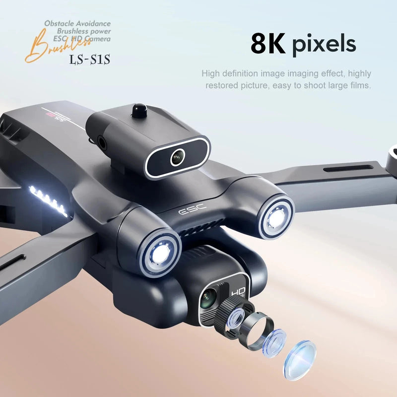 New S1S Mini Drone Câmera 8K Profissional